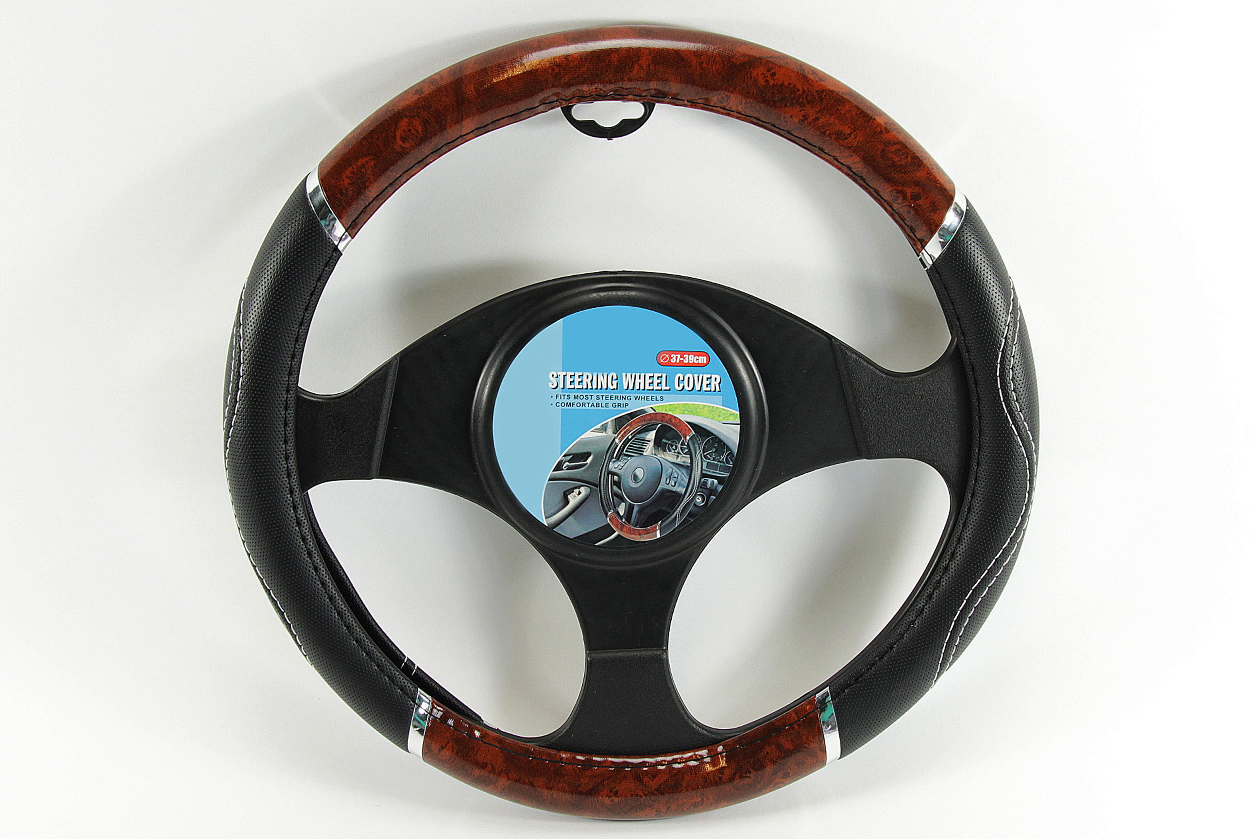 Lenkrad Bezug Schoner Hülle Schaumstoff weich soft SCHWARZ GELB 37 38 39 cm