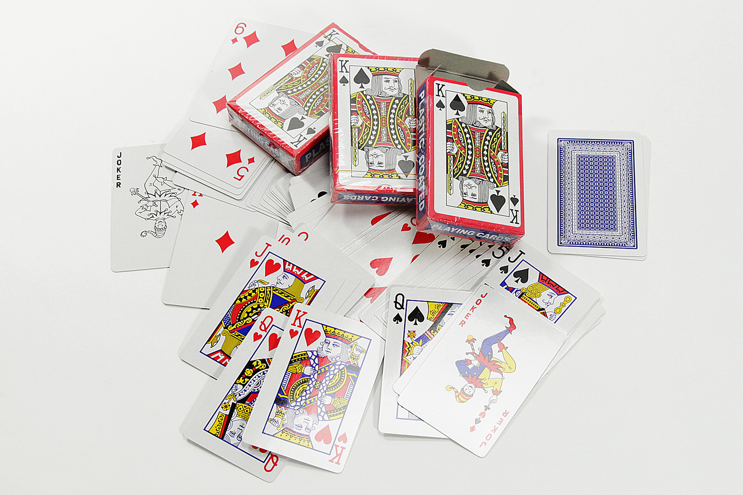 10x 54 Mini Spielkarten Poker Karten Kartenspiel Joker Romee Skat